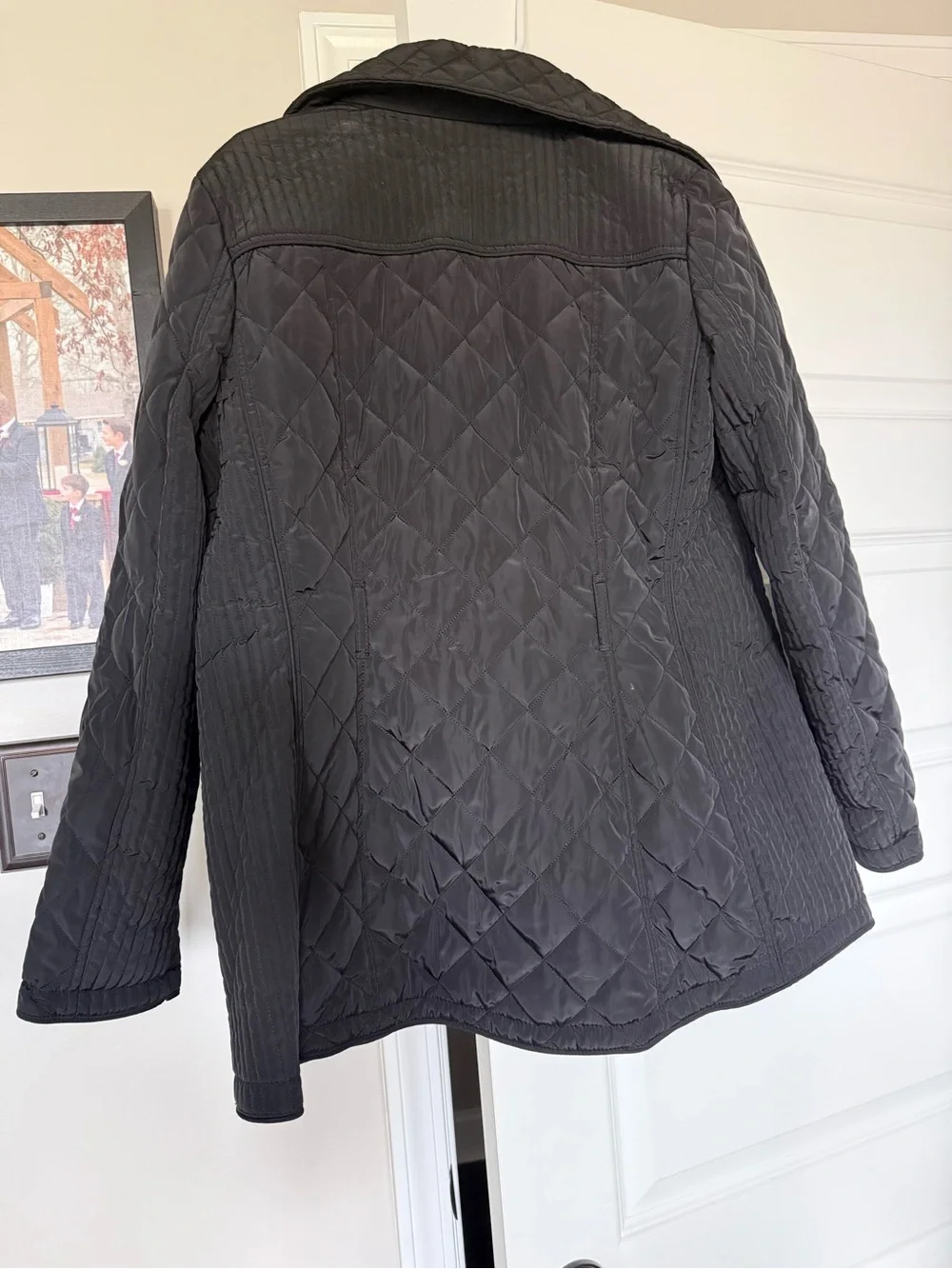 Michael Kors Black Quilted Zip-Front Puffer Jacket